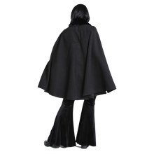 HELL BUNNY Coat Devon Cape - Black