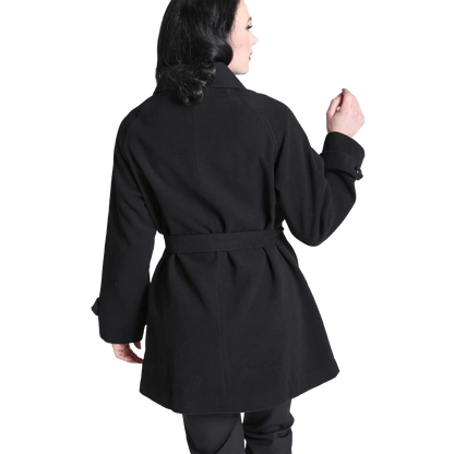 HELL BUNNY Coat Juliette - Black