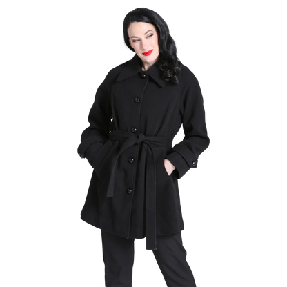 HELL BUNNY Coat Juliette - Black