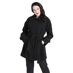 HELL BUNNY Coat Juliette - Black