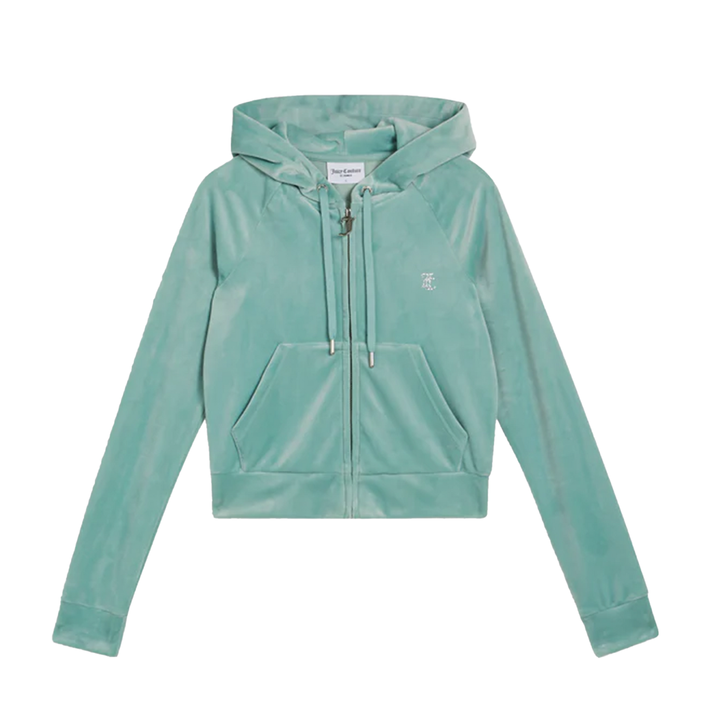 JUICY COUTURE Track Top Madison Velour Blue Surf