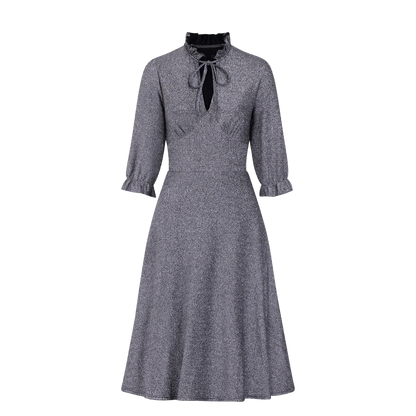 HELL BUNNY Dress Mid Haze - Silver