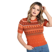 HELL BUNNY Jumper Vixey - Brown