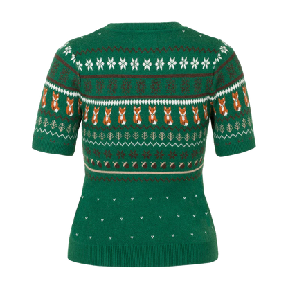 HELL BUNNY Jumper Vixey - Green