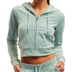 JUICY COUTURE Track Top Madison Velour Blue Surf