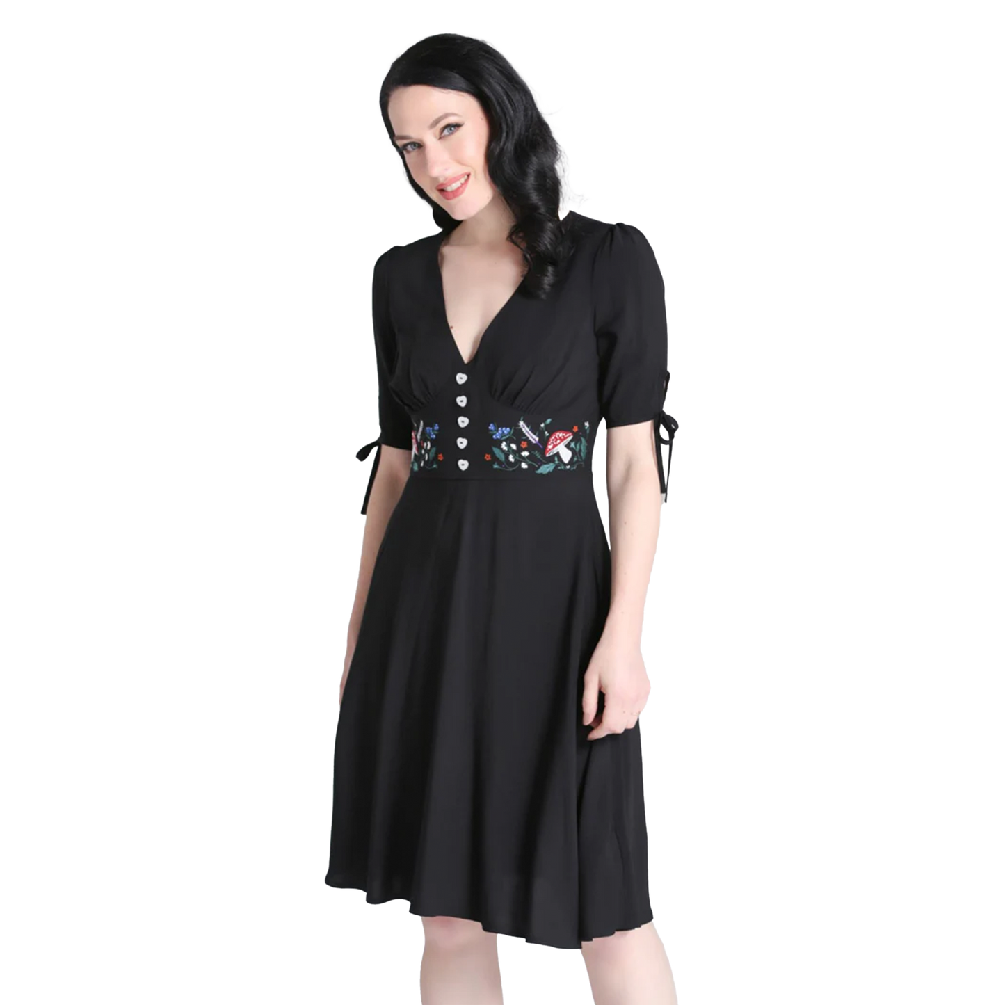 HELL BUNNY Natura Dress - Black