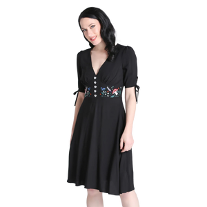 HELL BUNNY Natura Dress - Black