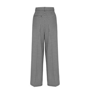 HELL BUNNY Teddy Trousers - Black/White