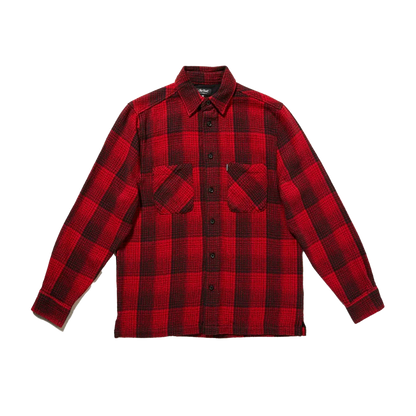 CHET ROCK Overshirt Durango Plaid - Red