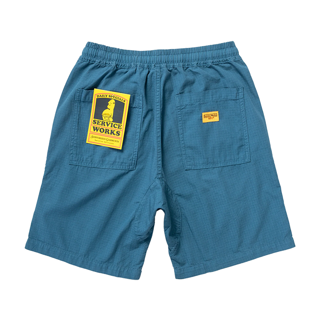 SERVICE WORKS Chef Shorts Ripstop - Ocean