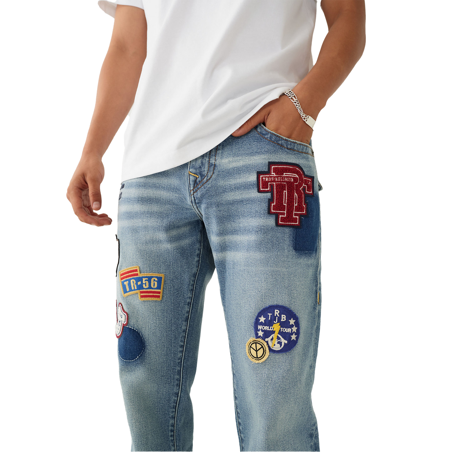 True religion Rocco patch jeans