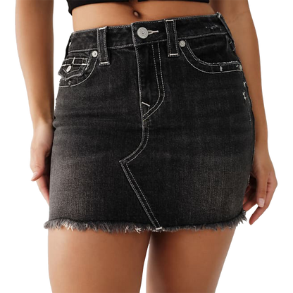 TRUE RELIGION Sadie Mini Skirt - Orchid