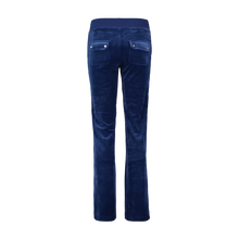 JUICY COUTURE Track Pants Del Ray Velour Deep Blue