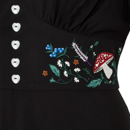 HELL BUNNY Natura Dress - Black