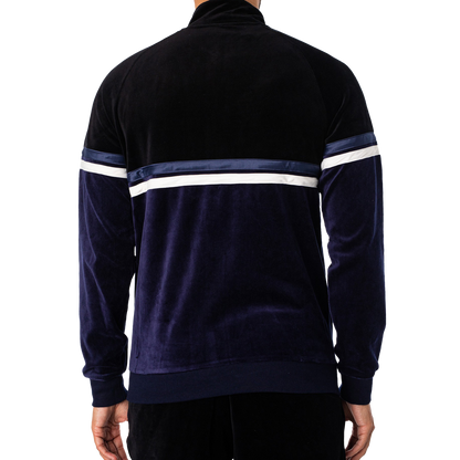 Sergio Tacchini Orion Luxe Track Top - Black/Maritime Blue
