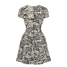 HELL BUNNY Zebra Mini Dress - Ivory