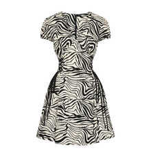 HELL BUNNY Zebra Mini Dress - Ivory