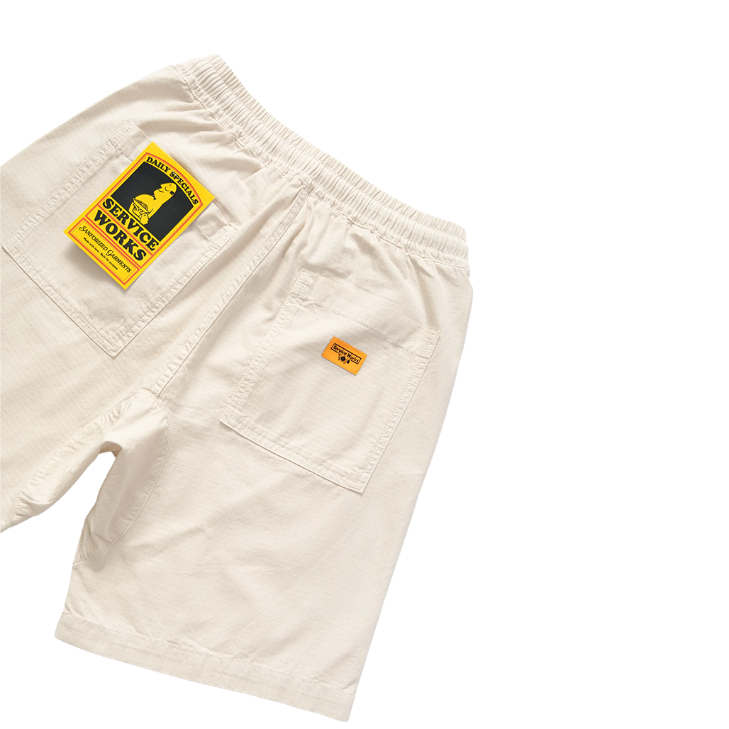 SERVICE WORKS Chef Shorts Ripstop - Bone