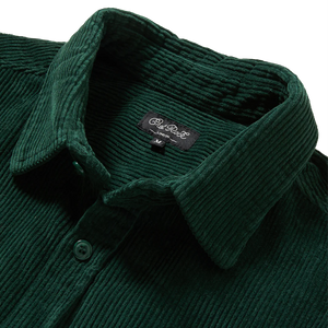 CHET ROCK Shirt Memphis Cord - Bottle Green