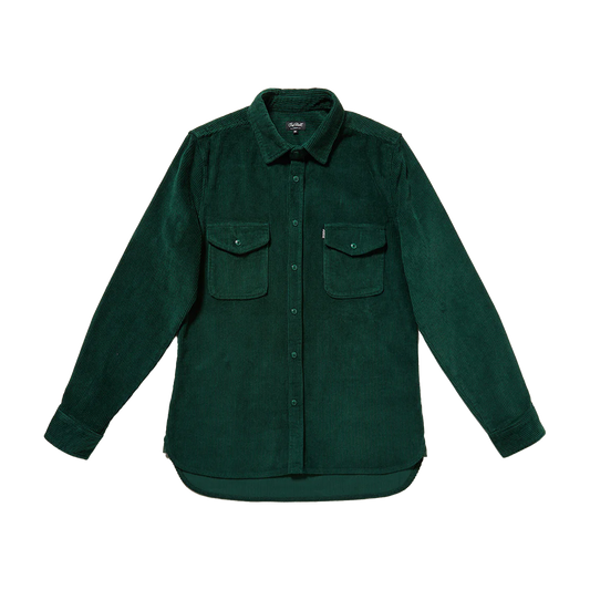CHET ROCK Shirt Memphis Cord - Bottle Green