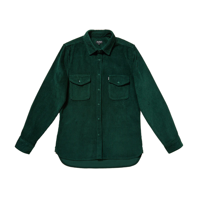 CHET ROCK Shirt Memphis Cord - Bottle Green