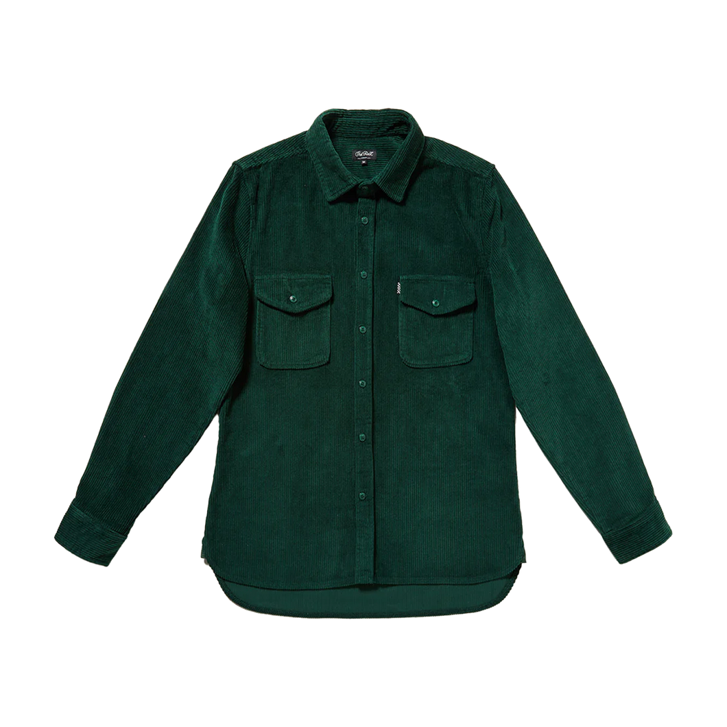 CHET ROCK Shirt Memphis Cord - Bottle Green