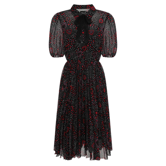 HELL BUNNY Perry Mid Dress - Black