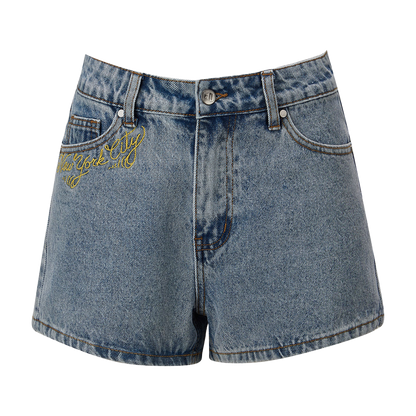 Ed Hardy  Nyc Lover Denim Shorts