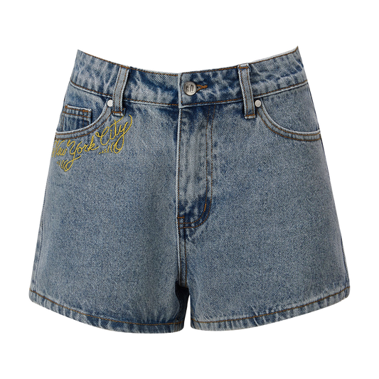 Ed Hardy  Nyc Lover Denim Shorts