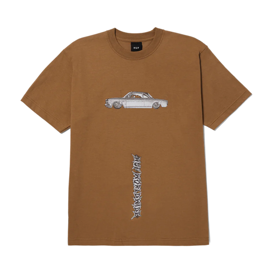 HUF S/S T-Shirt Car Club - Camel