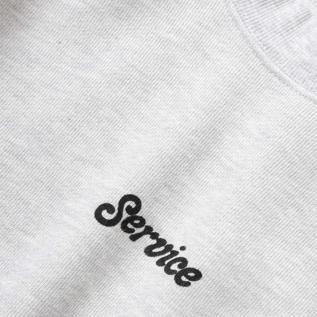 SERVICE WORKS Crewneck Service Logo - Ash