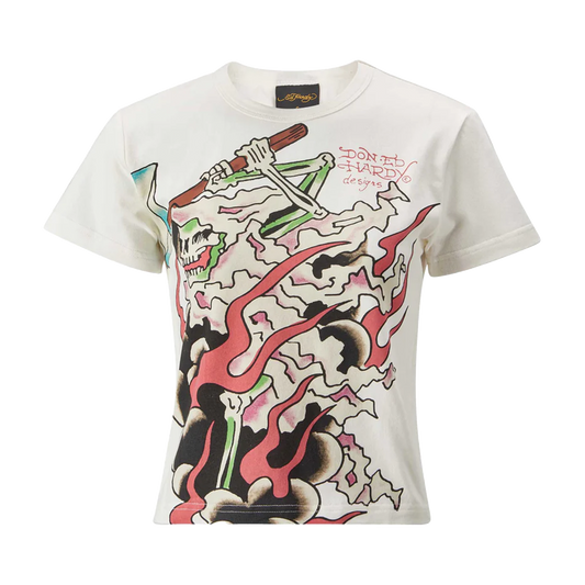 ED HARDY Vest Hell Swinging Baby T - White