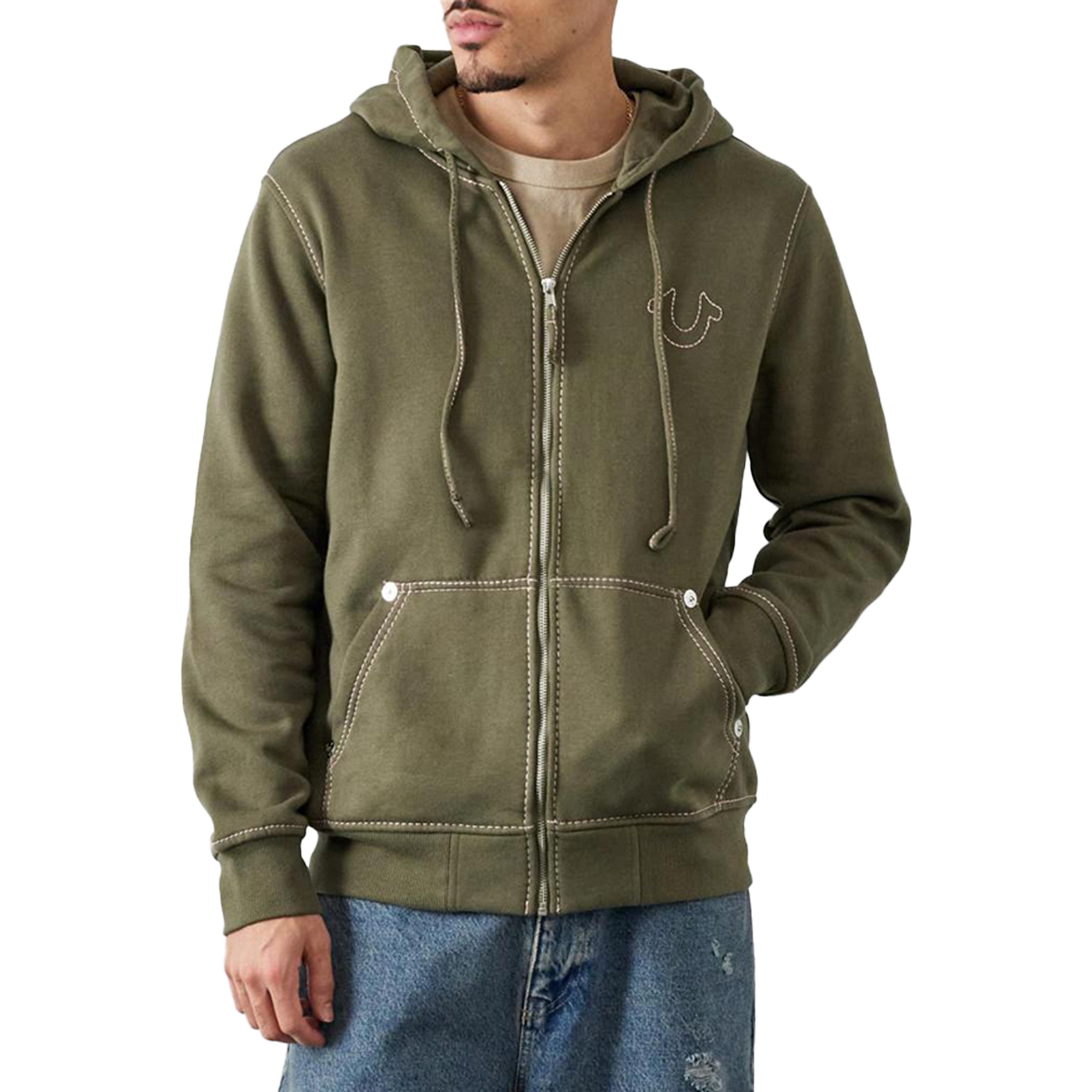 Brown true online religion hoodie