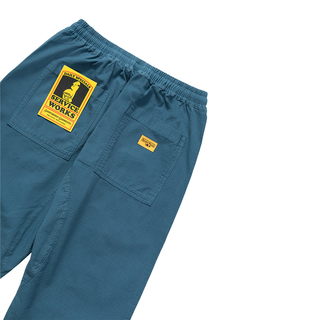 SERVICE WORKS Chef Pants Ripstop - Ocean