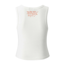 ED HARDY Vest Death Before Ribbed Cropped - White
