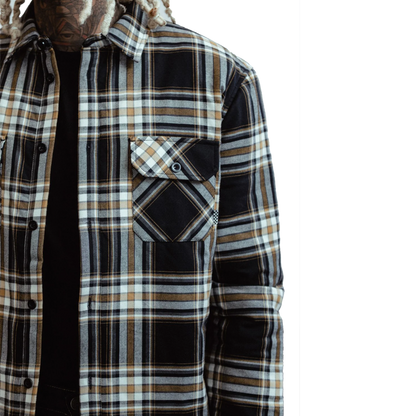CHET ROCK Overshirt Flannel Checked - Mustard