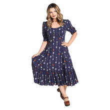 HELL BUNNY Asta Maxi Dress - Blue