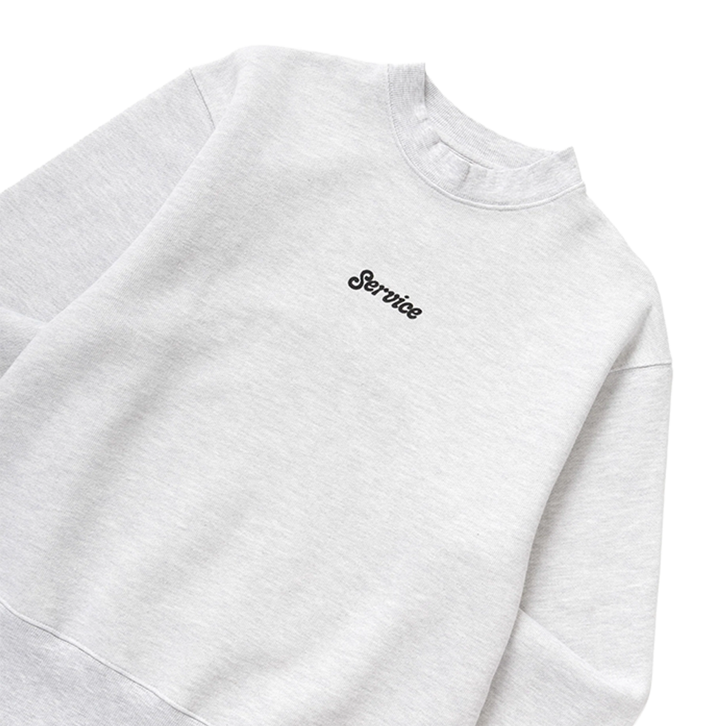 SERVICE WORKS Crewneck Service Logo - Ash