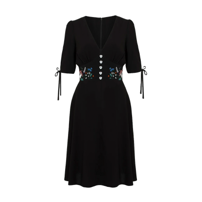 HELL BUNNY Natura Dress - Black