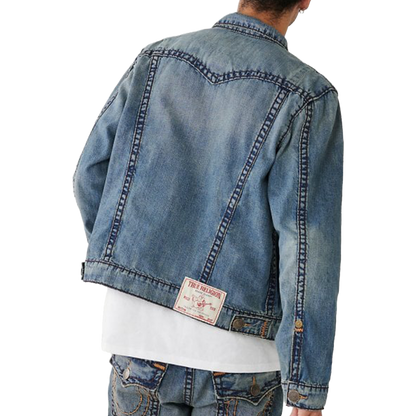 TRUE RELIGION SUPER T JIMMY JACKET MINER MEDIUM WASH
