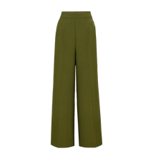 HELL BUNNY Ginger Swing Trousers - Dark Green