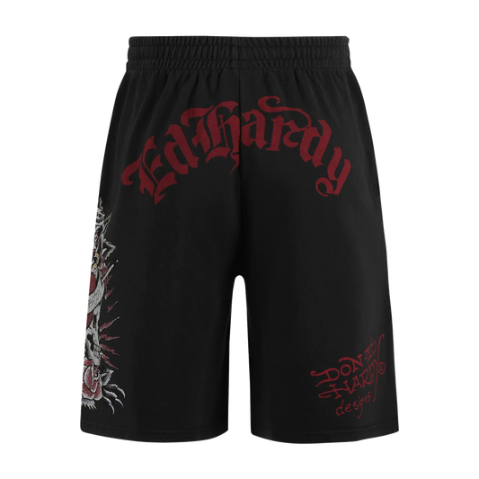 ED HARDY Shorts Panther & Roses