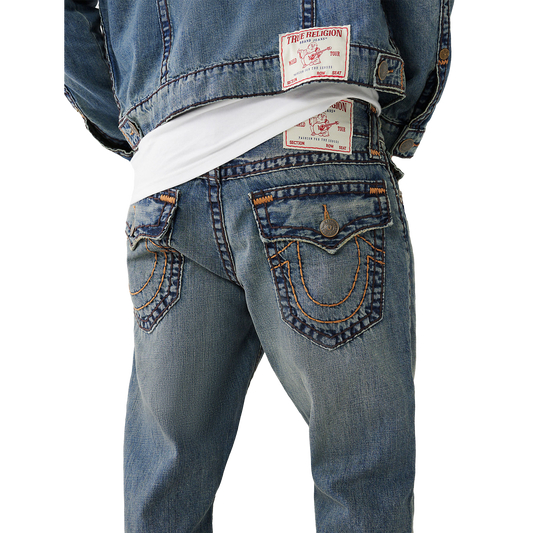 TRUE RELIGION RICKY SUPER T FLAP MINER MEDIUM WASH