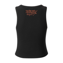 ED HARDY Vest Death Before Ribbed Cropped - Black