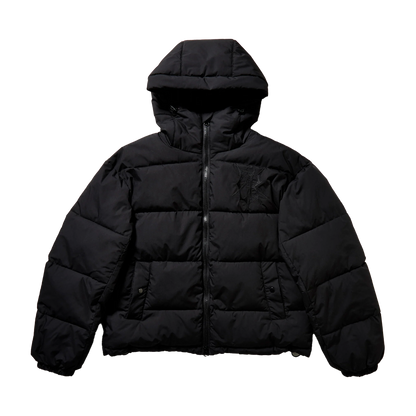 CHET ROCK Iron Webb Puffer Jacket - Black