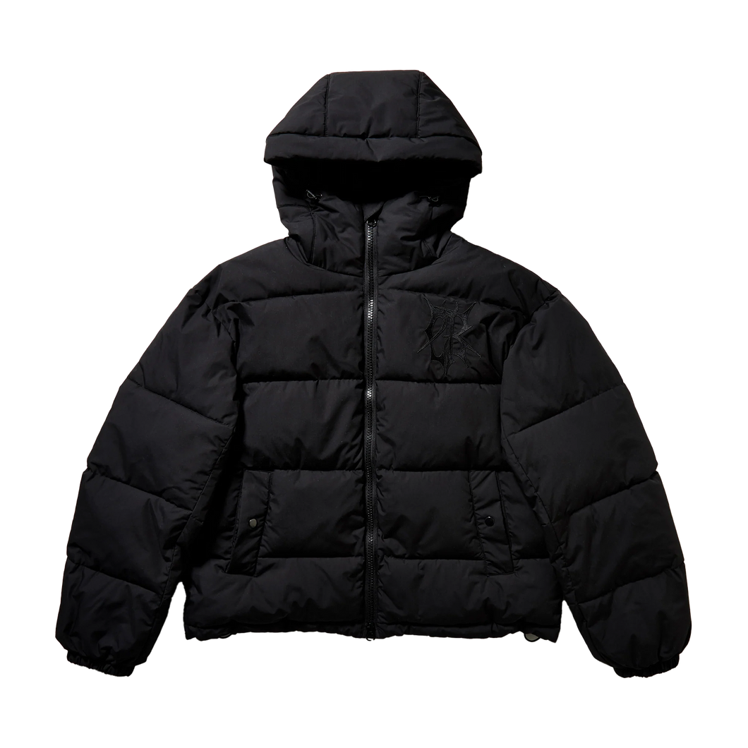 CHET ROCK Iron Webb Puffer Jacket - Black