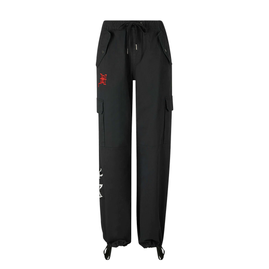 ED HARDY Cargo Pant Hollywood Swallow - Black