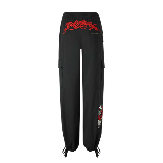 ED HARDY Cargo Pant Hollywood Swallow - Black