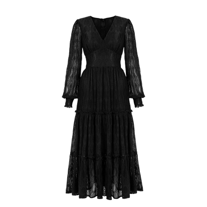 HELL BUNNY Dress Rhea -  Black