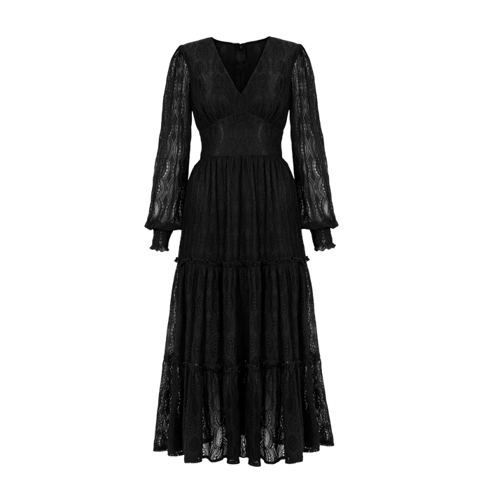 HELL BUNNY Dress Rhea -  Black